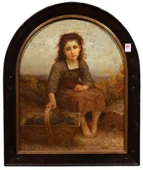 After William Adolphe Bouguereau (French by Trevor James, oil on canvas, sold May 2024