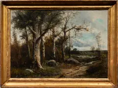 Landscape by Paul Armandi, oil on canvas, sold May 2024
