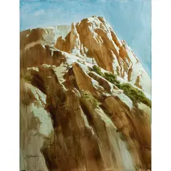 Yosemite by Ed Diffenderfer, acrylic on masonite, sold May 2024
