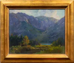 The High Sierra by William Thomas McDermitt, 1928, oil on canvas, sold May 2024