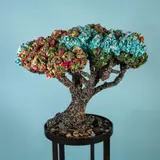 Original Mixed Media w/ Steel by Bonsai III, Bonsai III is an outstanding original mixed media polychrome, sold Dec 2024
