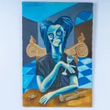 title by La Borracha, Oil, sold Dec 2024