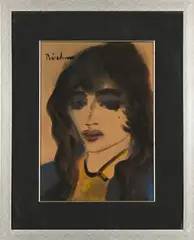 Portrait by Carl Büchner, watercolour on paper, sold Sep 2026