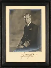 Autographed Portrait of King George VI by Dorothy Wilding, gelatin silver print, sold Sep 2026