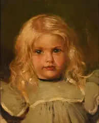 Portrait of a Girl by Frans Oerder, oil on canvas mounted on board, sold Sep 2026