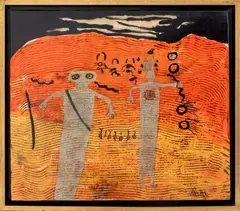 In the Land of the Spirit by David Porter, 1990, Acrylic on Canvas, sold Aug 2025