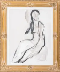 Nude Woman by Joan Hyde Shapiro, Gouache on Paper, sold Aug 2025