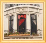 New York City Building Facade by Lori Zummo, Oil on Canvas, sold Sep 2025