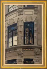 New York City Building Facade by Lori Zummo, Oil on Canvas, sold Sep 2025