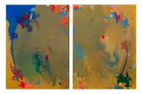 Abstract Composition Diptych by Robert O'Meara, Oil on Canvas, sold Sep 2025