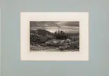The Rising Moon by Samuel Palmer, 1857, Etching on Chine Applique, sold Sep 2025