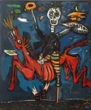 Cuantos Anos by Rick Prol, 1983, Oil on Canvas, sold Sep 2025