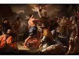 Martirio di san Gennaro - Martyrium des Heiligen Januarius by Francesco Solimena, oil on canvas, sold Mar 2015