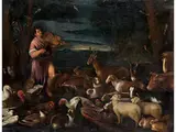 Orpheus Verzaubert die Tiere by Francesco Bassano d. J., oil on canvas, offered Jun 2026