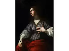 Die Heilige Katharina von Alexandrien by Mario Balassi, oil on canvas, offered Mar 2021