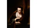 Dame im Fenster by Ferdinand Bol, oil on canvas, offered Jun 2016