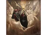 Krönung Mariae Durch die Heilige Dreifaltigkeit by Domenikos Theotokópoulus, oil on canvas, sold Jun 2025