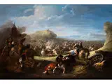 Grosse Schlachtenszene by Jacques Courtois, oil on canvas, offered Mar 2015