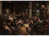 Vertreibung der by Jacopo da Ponte Bassano, oil on canvas, sold Mar 2023