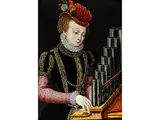Adelige Dame an Einer Tischorgel by Ambrosius Benson, oil, offered Apr 2016