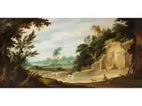 Die Heimkehr der Herde by Alexander Keirincx, oil on panel, sold Jun 2025