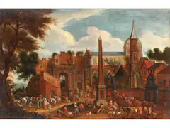 Untitled by Mathys Schoevaerdts, oil on canvas, sold Mar 2026