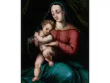 Die Madonna mit dem Jesusknaben by Alessandro Fei, oil on panel, offered Sep 2024