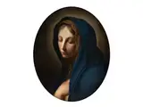 Bildnis der Madonna by Onorio Marinari, oil on canvas, sold Sep 2023