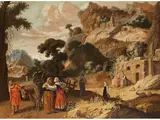 Ruth, Naomi und Orpah by Jacob Symonsz. Pynas, oil on panel, offered Dec 2022