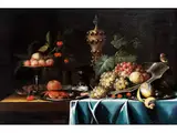 Stillleben mit Akeleipokal by Pseudo-Simons, oil on canvas, offered Mar 2026