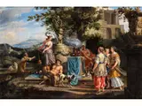 Opferfest in der Antike by Gerard Hoet d. Ä., oil on canvas, sold Dec 2025