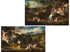 Ansichten der Büssenden Maria Magdalena by Filippo Lauri, oil on canvas, sold Sep 2024