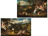 Ansichten der Büssenden Maria Magdalena by Filippo Lauri, oil on canvas, sold Sep 2024