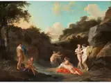 Badende by Frans Xavery, oil on panel, offered Sep 2020