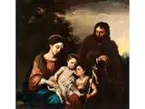 Heilige Familie mit dem Johanneskind by Bartolomé Esteban Murillo, oil on canvas, offered Sep 2021