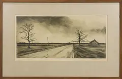 Untitled by Harry McCormick, etching, sold May 2024