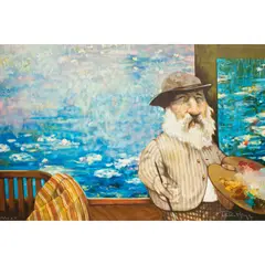 Untitled by Charles Bragg, lithograph in colors, sold May 2024