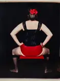 Seated Female Figure by Anne Sager, Chromogenic Print in Colors on Kodak Paper, sold Sep 2025