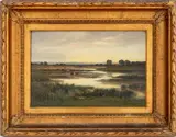 Pasture Landscape by William Beattie-Brown, Oil on Canvas, sold Sep 2025