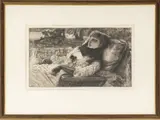 Soiree d'ete by James Jacques Joseph Tissot, 1882, Etching and Drypoint, sold Sep 2025