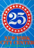 New York City Center 25th Anniversary by Robert Indiana, 1968, Serigraph in Colors on Paper, sold Sep 2025