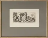 Arco di Pola in Istria vicino alla Porta" [Pula Arch in Istria Near the Gate] by Giovanni Battista Piranesi, Etching on Wove Paper, sold Sep 2025