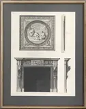 Chimney Piece of the Anti-room by Robert Adam, 1778, Etching, sold Sep 2025