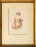 Kneeling Female Nude by Aristide Maillol, Lithograph, sold Sep 2025