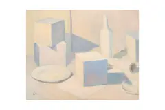Still Life Composition by Zhou Tingxu, oil, offered May 2022