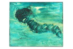 Untitled by Wang Jangeng, oil on canvas, offered May 2022
