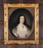 Portrait of Lady Ann Clifford by Cornelis Janssens van Ceulen, 1631, Oil on panel, feigned oval, in a carved frame, sold May 2019