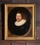 Portrait of a gentleman, half-length Oil on panel Signed with initials and dated 1625 lower right 72.5 x 61cm (28½ x 24 in.) Provenance: A.F.L.P by Cornelis Janssens van Ceulen, 1625, Oil on panel, offered May 2019