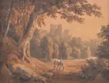 Bothwell Castle on the Clyde by Hugh William Williams, 1813, Pencil and watercolour heightened with white, offered May 2019