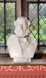 A carved white marble bust of a gentleman by John Adams-Acton, sculpture, sold May 2019